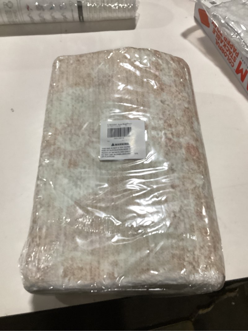 Condition photo showing Good Condition for 9x12 Area Rug, Modern Abstract Non-Slip Washable Carpet for Living, Bedroom & Dining Room, Soft Faux Wool Rugs for Hardwood Floors, Pink Pink 9'x12'
