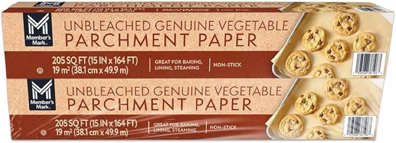 member's mark unbleached parchment paper (205 square feet/roll, 1 rolls)