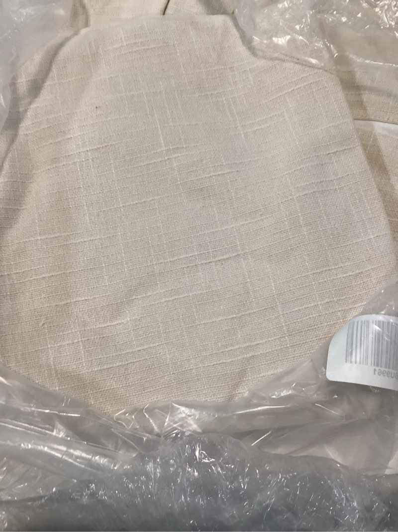 Condition photo showing Good Condition for cotton slub curtain, 48x84, natural(1)panel