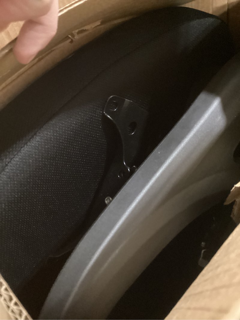 Condition photo showing Good Condition for Youhauchair Mesh Office Chair, Ergonomic Home Office Desk Chairs with Flip-up Arms and Lumbar Support, Height Adjustable, Black Black Without Headrest