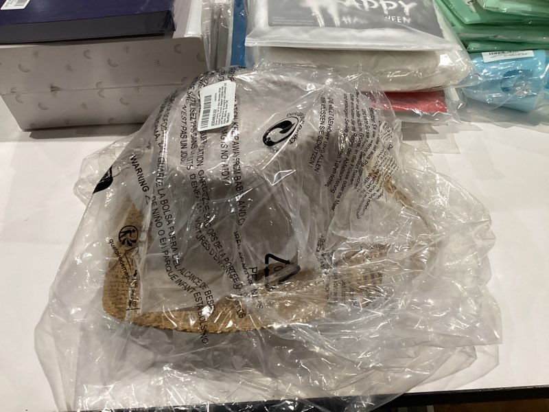 Condition photo showing New/Like New for Straw Cowboy Hat for Men Womens Straw Cowgirl Hat Summer Western Cowboy Hats with Wide Brim for Cowgirls and Cowboys Medium Brown 2#