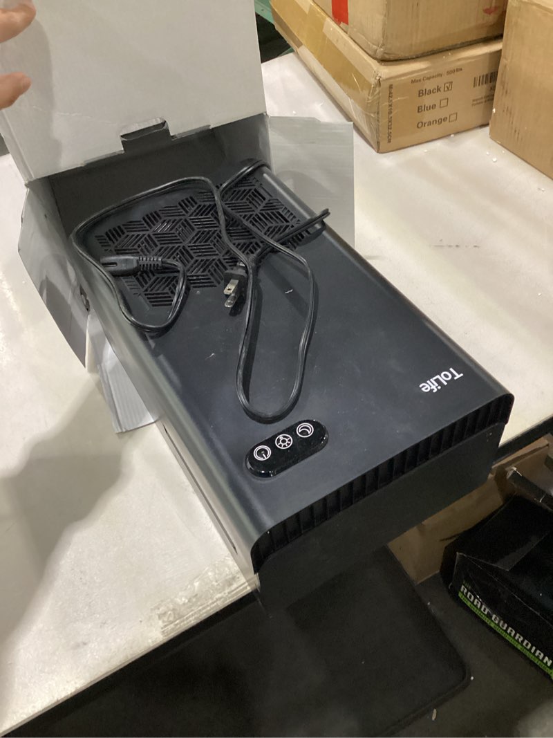 Condition photo showing Good Condition for ToLife Dehumidifier for Home, 1000 sq.ft Dehumidifiers for Basement Bedroom Bathroom with 95 OZ Water Tank, Auto Shut Off 7 Colors LED Light, Black