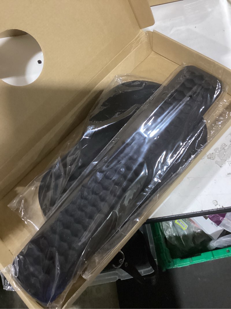 Condition photo showing New/Like New for hokafenle 2 in 1 ergonomic mouse pad wrist support & wrist rest for computer keyboard set, with relieve carpal tunnel pain massage bulge and full memory gel design (2in1 set, black) hk001-black
