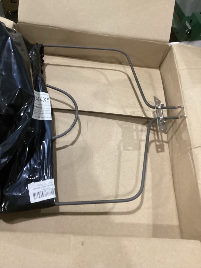 Condition photo showing As Is for beaquicy wb44x5082 oven bake element - replacement for hot-point g-e kenmore oven - replaces 3358, ap2031084, ps249466, eap249466, wb44x5082r, wb44x0192, wb44x1126, wb44x5061, wb44x5072, wb44x5085
