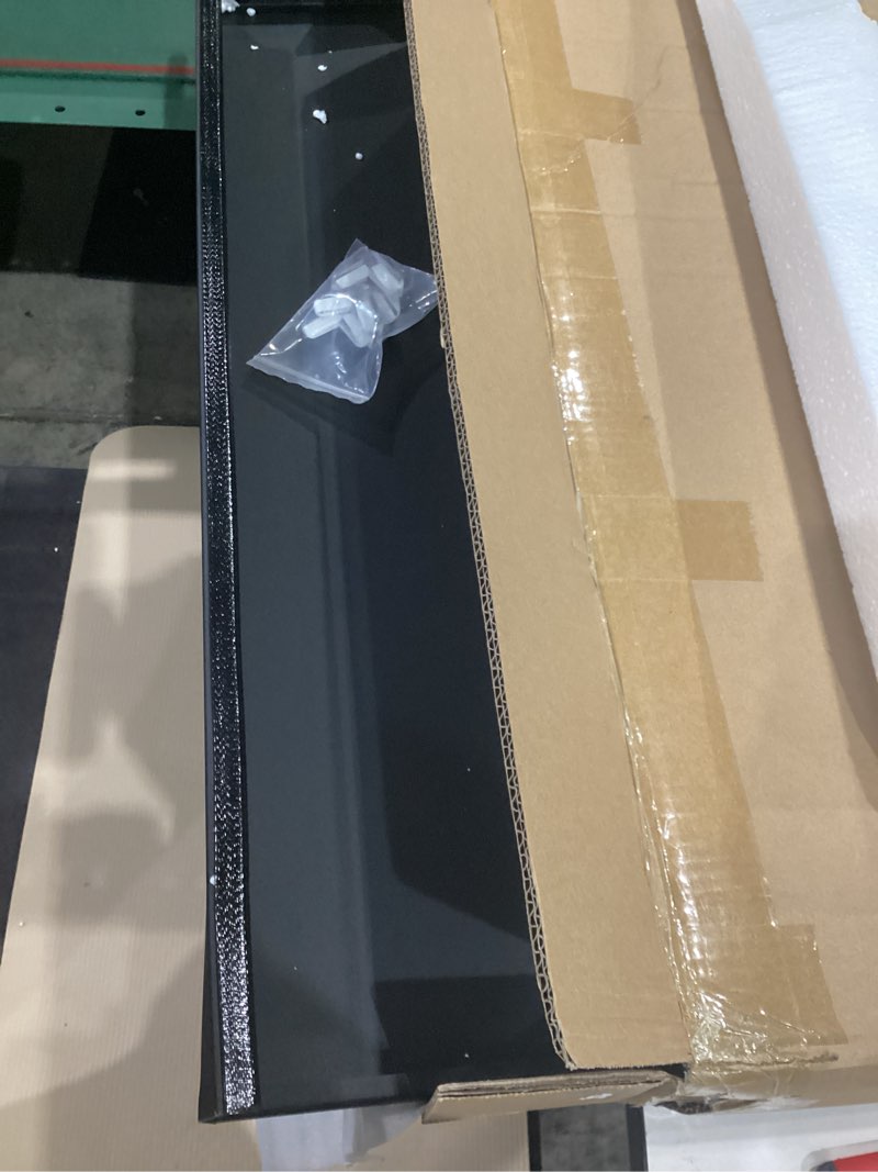 Condition photo showing Good Condition for gas stove cover board, resistance to heat range covers for gas stove, large black stove top covers (l30’’ x w22'' xh2.75'') with anti-slip silicone feet, anti-collision corner guards