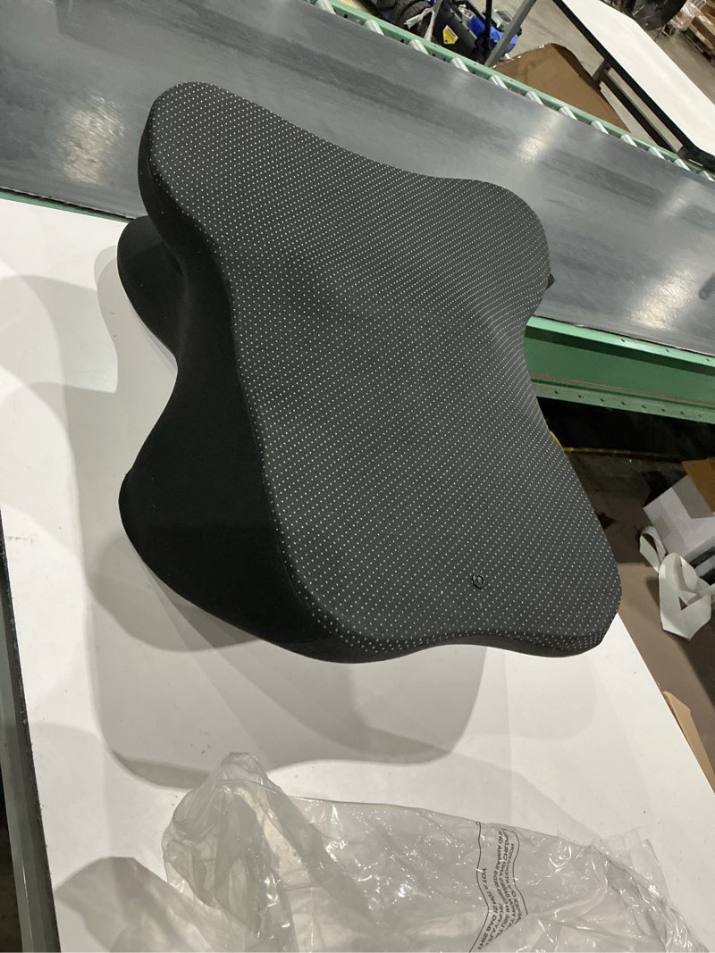Condition photo showing As Is for wloeloew car memory foam lumbar support cushion for long drive comfort 18.7 x 15.4 x 4.9 inches vehicle seat pillow