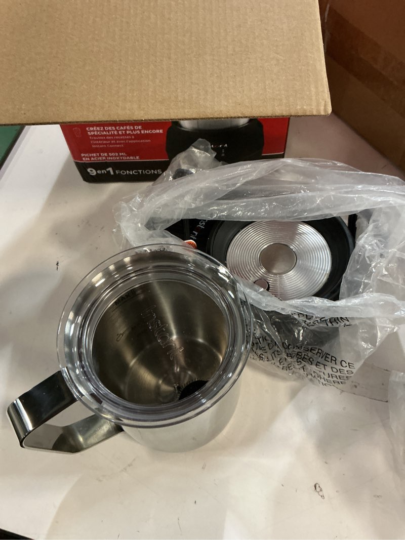 Condition photo showing Good Condition for instant pot instant magicfroth 9-in-1 electric milk steamer and frother, 17oz stainless steel pitcher, hot and cold foam maker and milk warmer for lattes, cappuccinos, macchiato standard