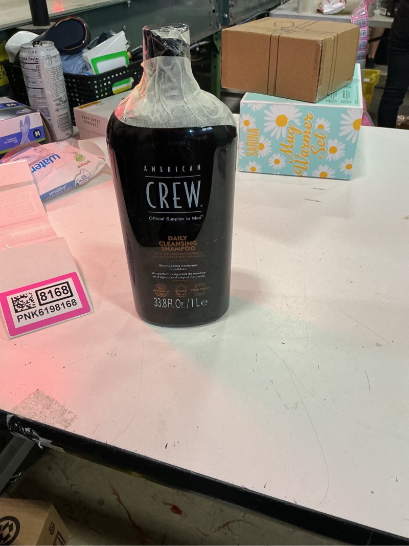 Condition photo showing As Is for american crew daily cleansing shampoo 33.8 oz