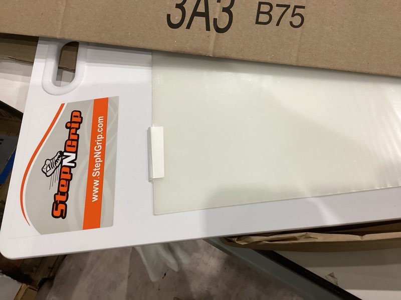 Condition photo showing Good Condition for courtside basketball sticky mat white - basic model with 15" x 18" replaceable sheets basketball shoe grip enhancer - sticky pad for sports shoes by step and grip white 1