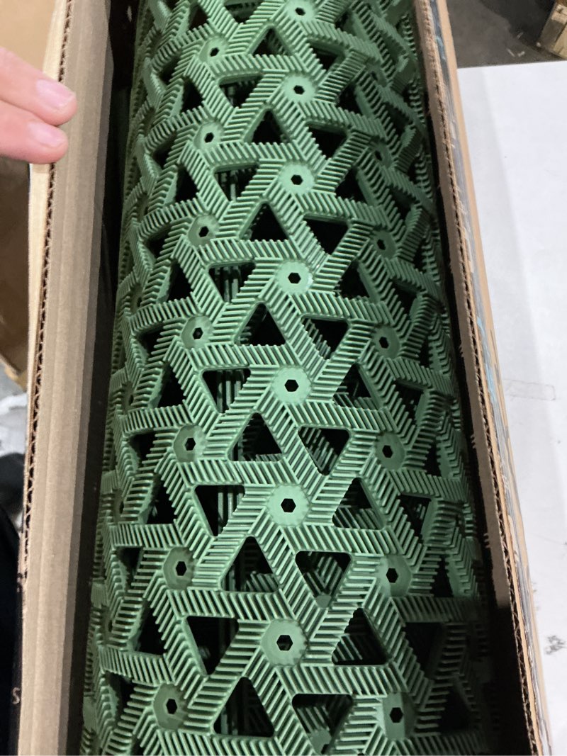 Condition photo showing Good Condition for dexi front door mat outside entrance?19x30 rubber floor doormat heavy duty non slip, dirt trapper waterproof exterior entry mats all weather for patio entryway drainage, green