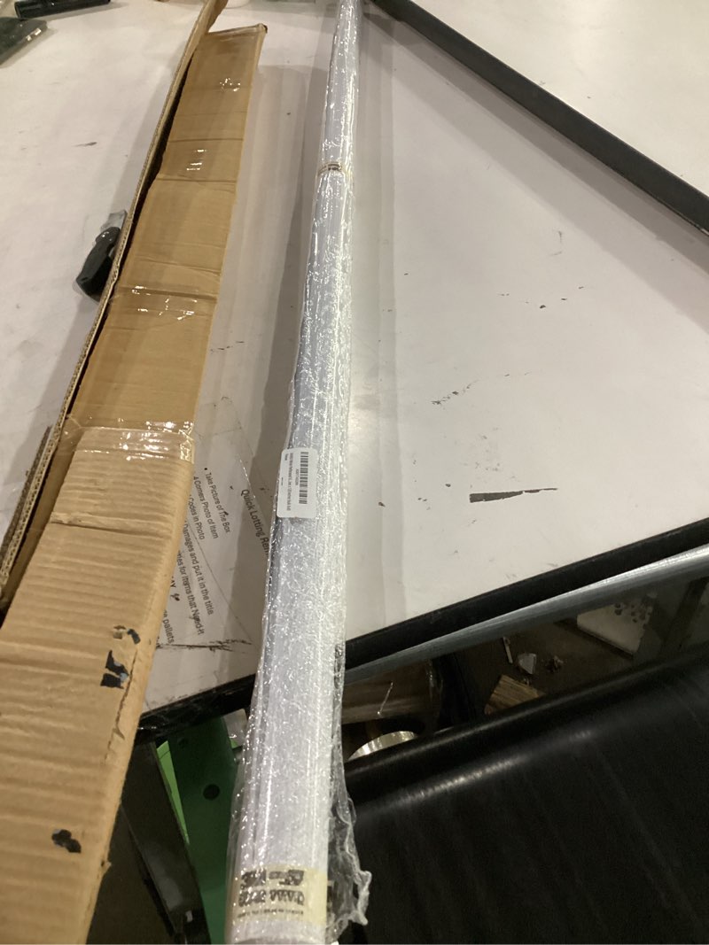 Condition photo showing Good Condition for vvivid white perforated vinyl window film to prevent bird strike (54 inches x 120 inches bulk roll)