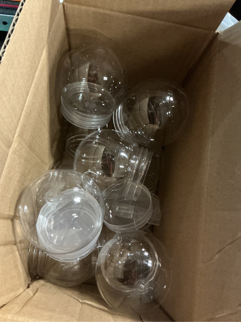 Condition photo showing New/Like New for BESTOYARD 30 Pcs Snow Globe Jar 3-Inch DIY Kits Favor Dome Fillable Clear Christmas Prop for Ornaments, Plant, Terrariums, Custom Wedding Snowglobes Kids' Crafts Outdoor Party