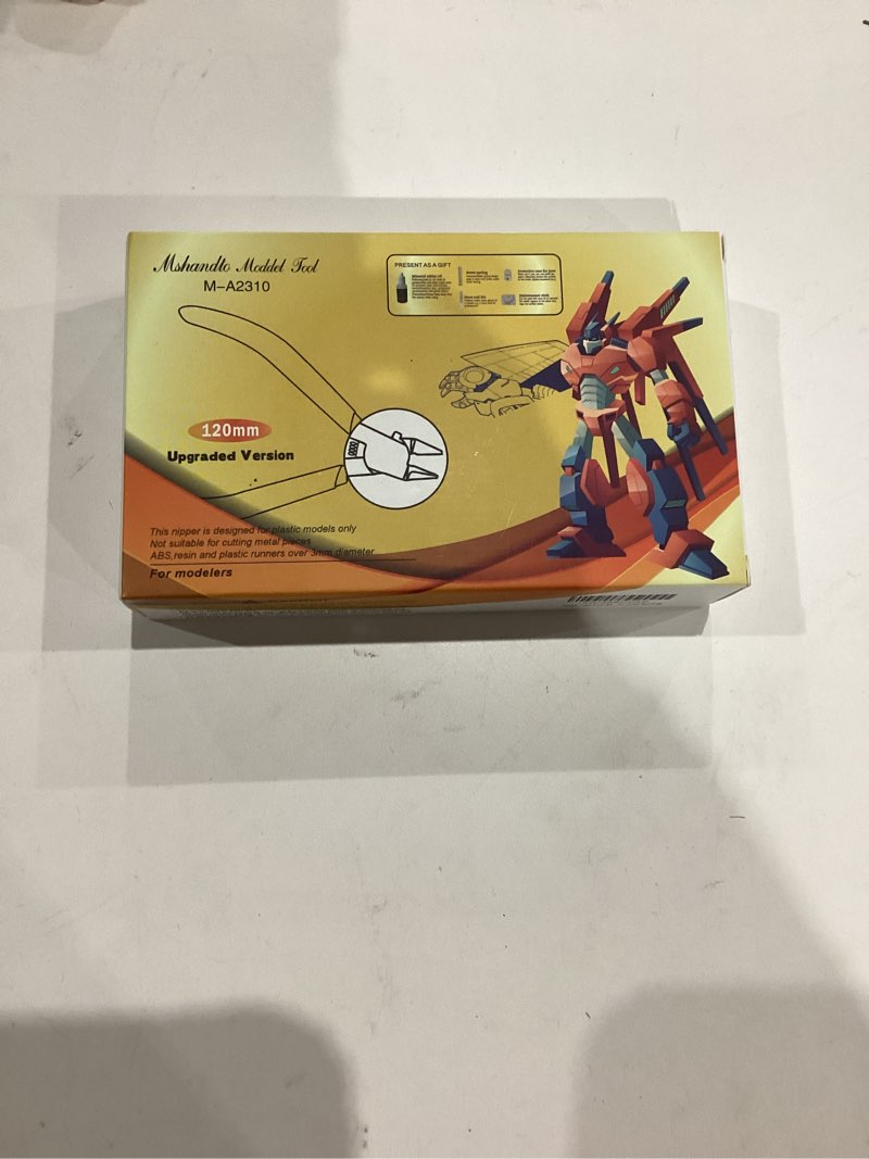 Condition photo showing New/Like New for Model Nippers 4.7" Ultra Thin Single Blade Gundam Nippers, Sprue Cutter Hobby Nippers, Model Kit Nippers for Plastic Gunpla Model Building Gift Box with Protective Cover & Spring Extra-thin (Iron Box)