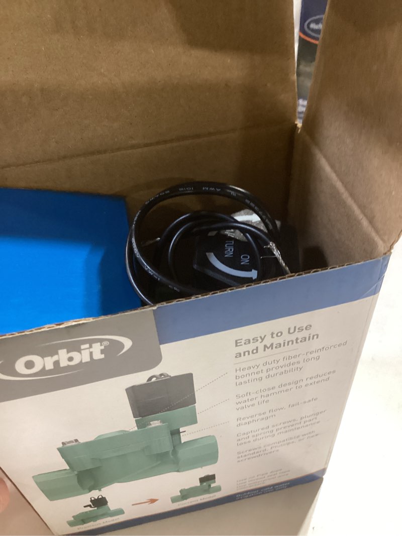 Condition photo showing Good Condition for orbit irrigation products 57281 underground sprinkler electric in-line straight valve, 1-in. - quantity 1