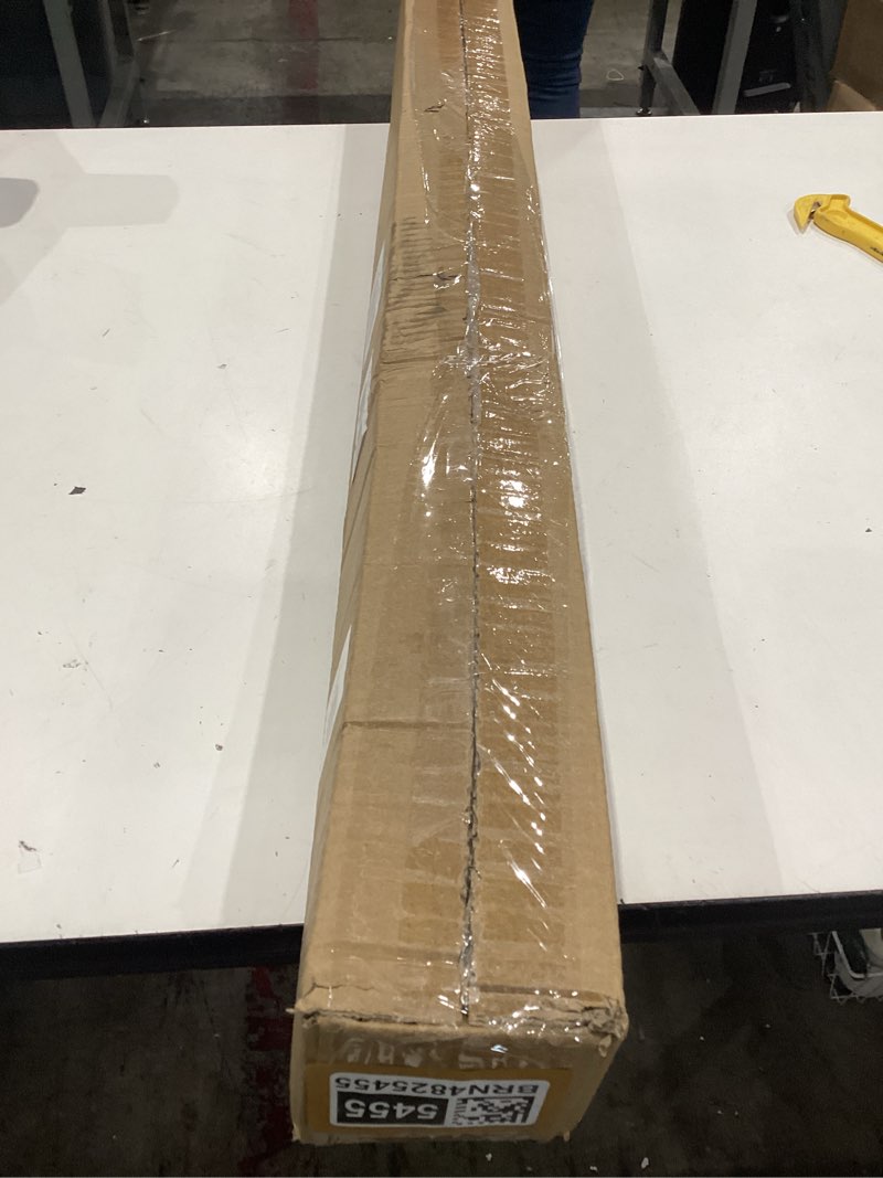 Condition photo showing New/Like New for lazblinds no tools no drill cordless roman shades for windows, blackout thermal insulated uv blocking window blinds, lightweight fabric blinds for indoor windows, 35.5" w x 60" h, blackout - white white 35.5" w x 60" h