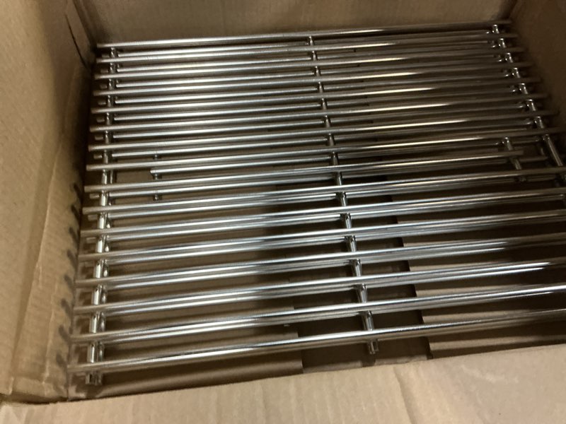 Condition photo showing Good Condition for 13 x 17 grill grate for nexgrill 4 burner 720-0830h 720-0783e expert 720-0789h 720-0789c, 5 burner 720-0888n 720-0888s, 17inch stainless steel replacement for kenmore 41516106210 master forge 1010037 17"x13.25" stainless steel grates