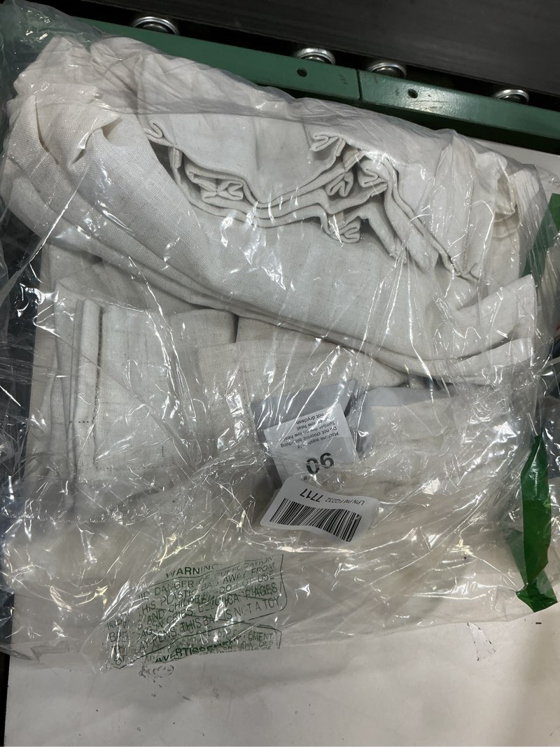 Condition photo showing Good Condition for capaloca pinch pleated curtains blackout, linen 90 inch blackout curtains, thermal insulated pinch pleated drapes for bedroom and living room, 40" w x 90" l (pack of 2), natural bare | natural 40"w x 90"l (pack of 2)