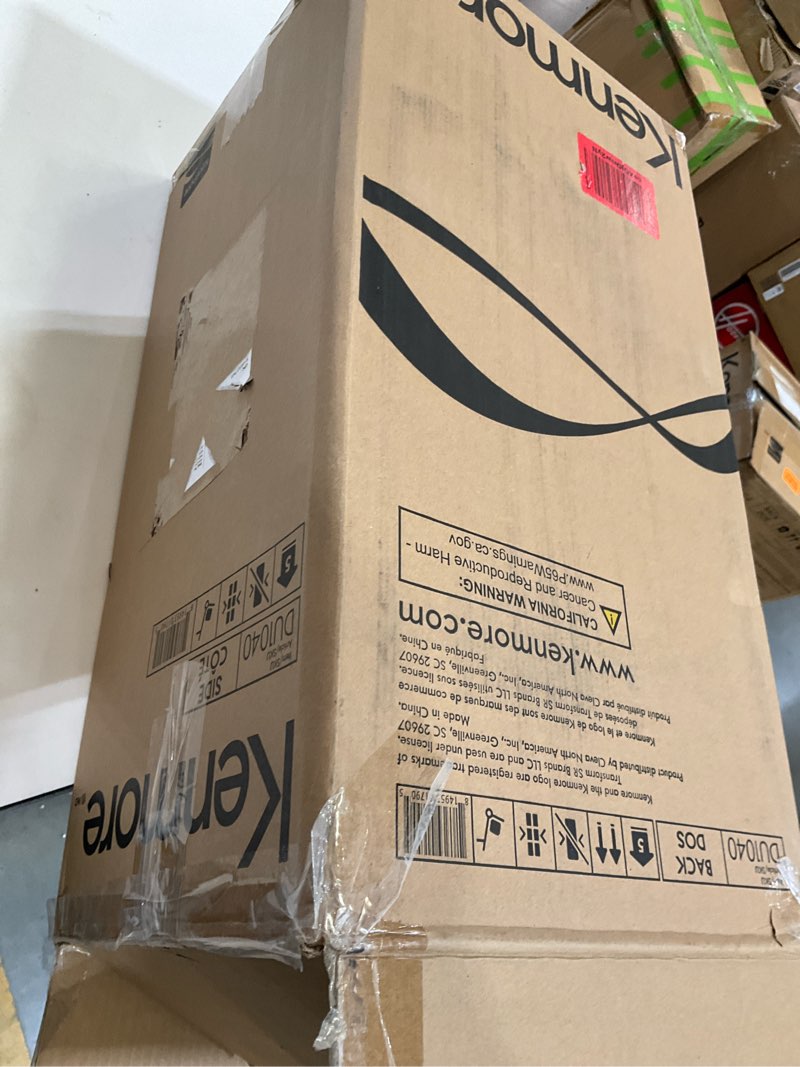 Condition photo showing As Is for kenmore du1040 featherlite bagless upright vacuum lightweight cleaner with 4 height adjustment, swivel steering design, 2 cleaning tools for carpet and hard floor, blue