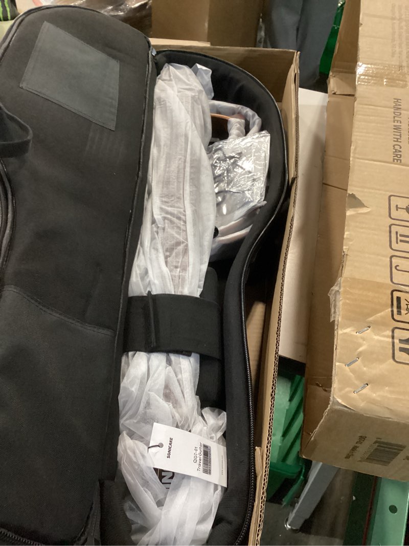 Condition photo showing Good Condition for Sonicake Travel Guitar, Portable Acoustic-Electric Guitar Kit, Solid Mahogany Body Easy Assemble Frames, Multi Body-Shape Sim Rechargeable Preamp, Gig Bag, All Accessories QGT-01