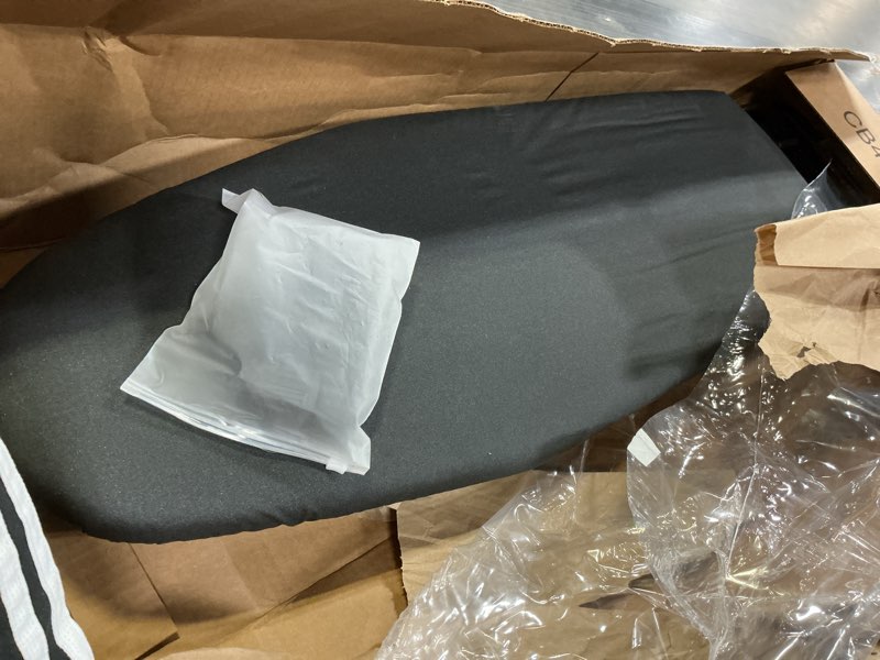 Condition photo showing Good Condition for Ironing Board Full Size, RAINHOL 54"x13" Heavy Duty Compact Ironing Board with Iron Rest, Heat Resistant Cover with Ultra Thick Padding, Height Adjustable Sturdy Iron Stand, Black