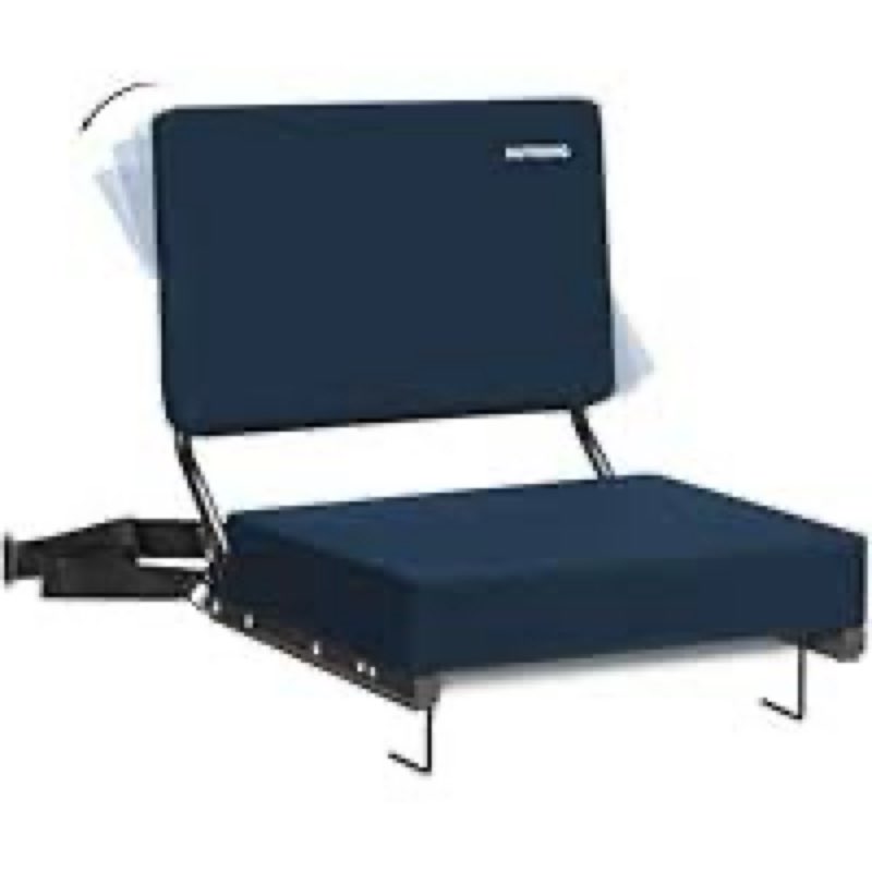 HUTMANG Stadium Chairs for Adults,Bleacher Chairs with Back Support,Portable Stadium Seats with Swiv