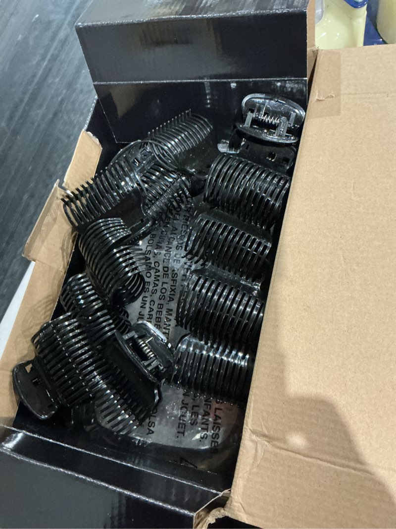 Condition photo showing Good Condition for conair hot rollers for long, medium & short hair, 12 jumbo 1 ½" heated hair rollers with clips, hot curlers for women, volume & curls, amazon exclusive, black black - amazon exclusive 1 count (pack of 1)