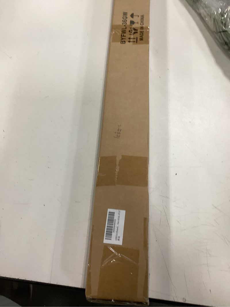 Condition photo showing New/Like New for LUCKUP Arch Window Shades Half Circle Round Blackout Pleated Blinds (Radius: 36") Dual Color Semicircular Cellular Curtains, Easy Cut and Install, Grey-White 36"W x 72"H Grey/ White Blackout