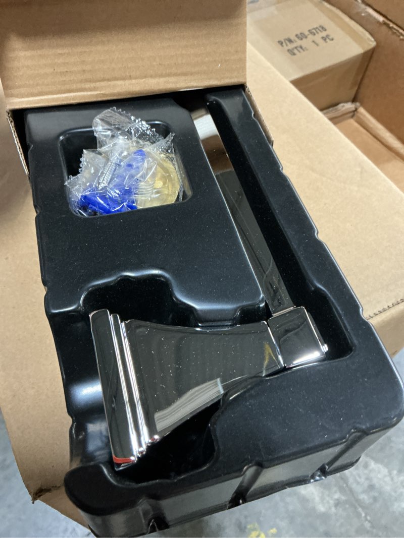 Condition photo showing New/Like New for signature hardware 946634 pinecrest wall-mounted toilet paper holder chrome bathroom hardware and accessories bathroom hardware toilet paper holders
