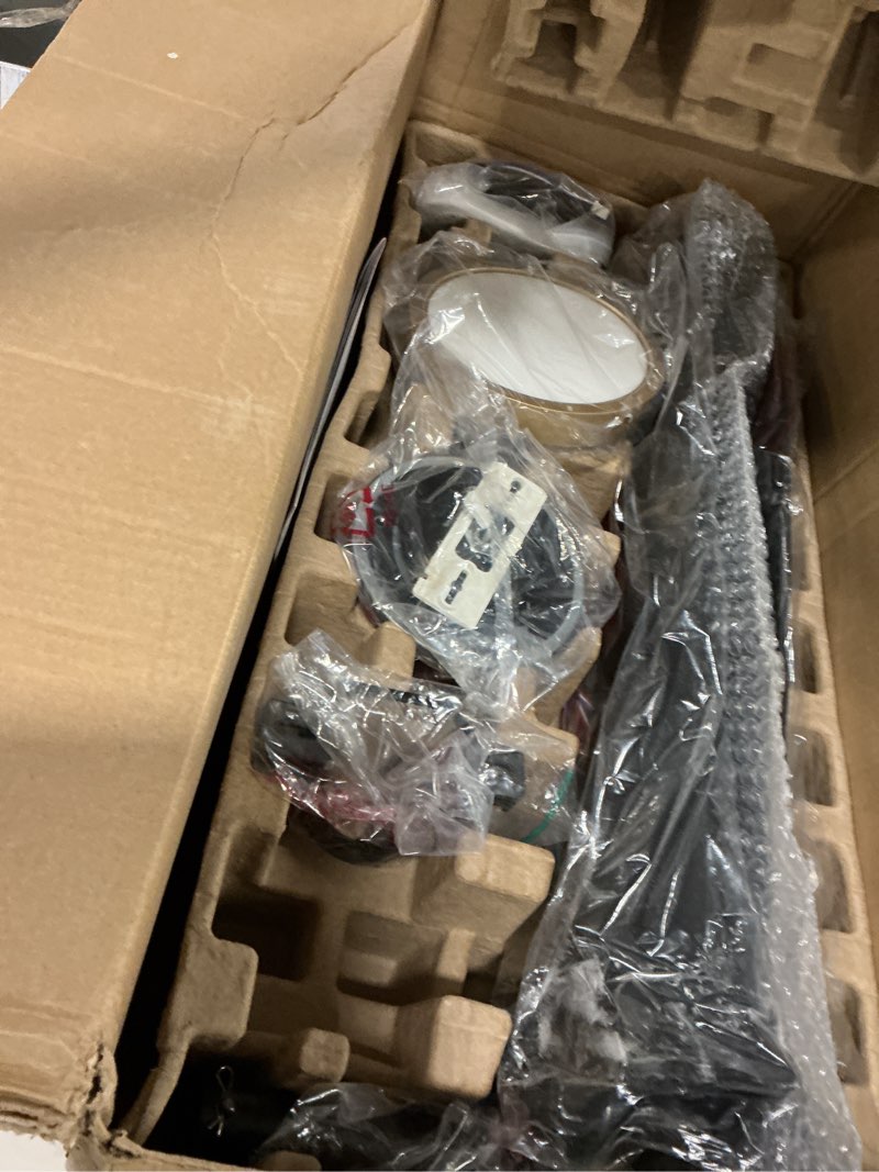 Condition photo showing As Is for Roomratv Ceiling Fans with Lights and Remote, Ceiling Fan 52 Inch Black Gold Color Quiet DC Motor 3 CCT Memory Modern Large Airflow Noiseless Reversible 6 Speeds 3 Timers Indoor for Living Room Black and Gold