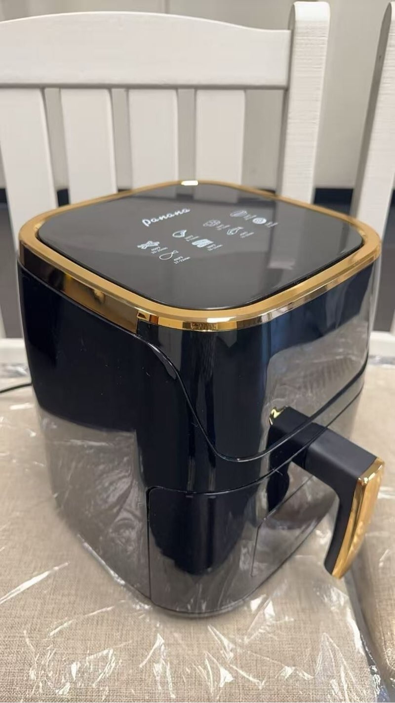 panana 8qt large air fryer compact, 8 preset menus, one-touch digital control