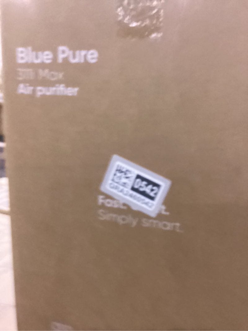 Blue pure air purifier
