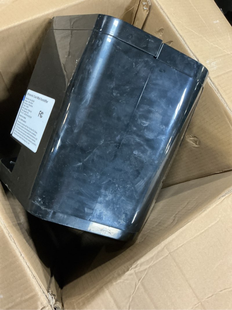 Condition photo showing As Is for 5gal humidifiers for bedroom large room 2800 sq ft, 19l quiet humidifiers for large room, floor humidifier with 6 mist mode & auto 180°mist tube for home whole house school office commercial plants black