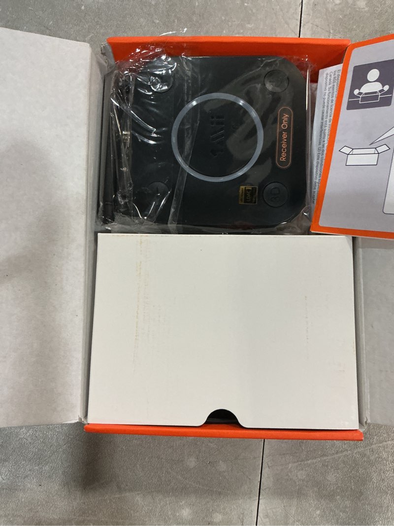 Condition photo showing New/Like New for 1mii b06ultra bluetooth 5.3 receiver with ldac for hi-res wireless audio, hifi bluetooth audio adapter w/audiophile dac, 3d surround aptx hd low latency, optical aux 3.5mm coaxial for home stereo b06ultra black