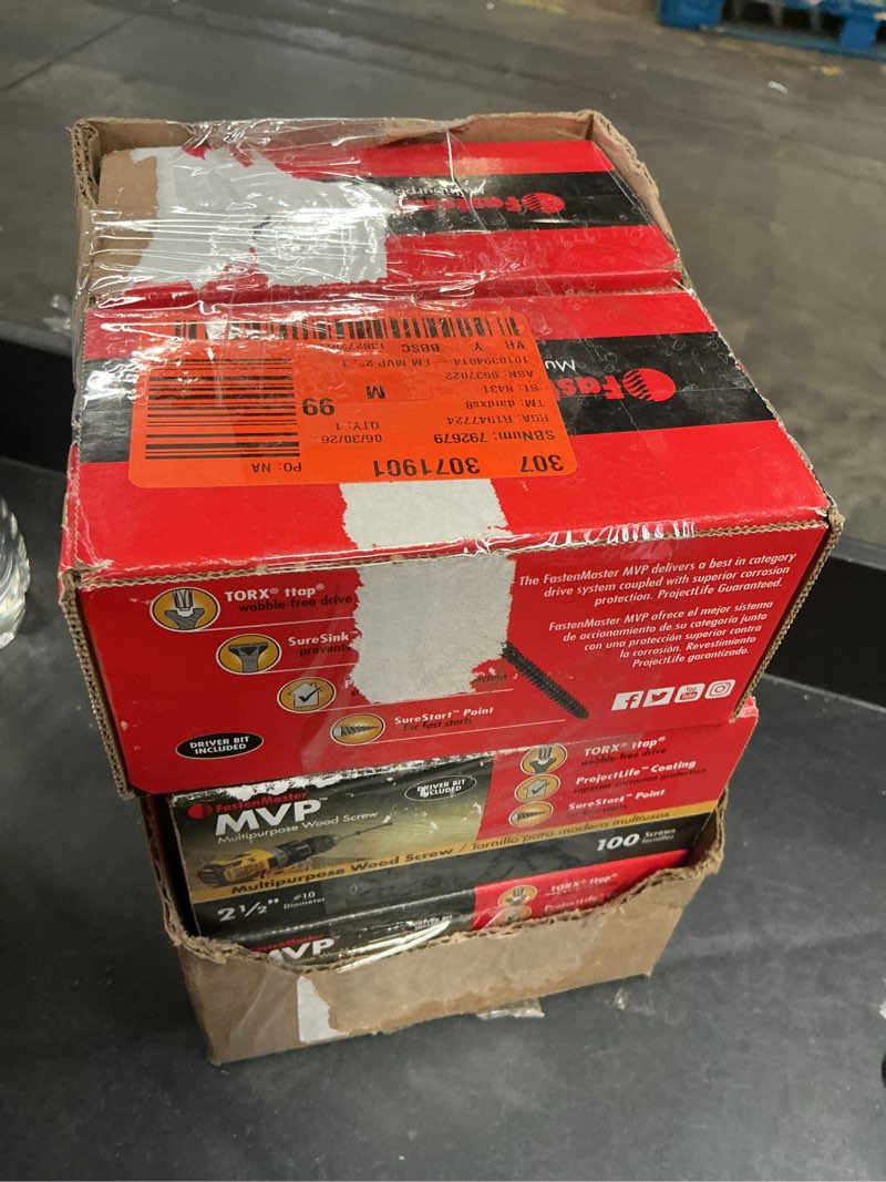 Condition photo showing Good Condition for fastenmaster mvp 2 in. l torx ttap black tapping wood screws 100 pk(6 pcs)