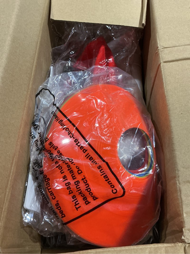 Condition photo showing Good Condition for poen 19 pcs sports kickball set including 2 pcs 10 inch playground ball with air pump 5 rubber bases 10 foul marker discs and a flip scoreboard for adults outdoor backyard game