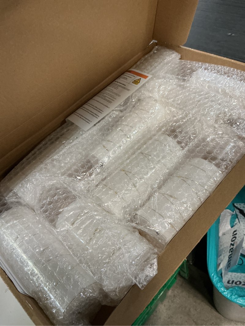 Condition photo showing Good Condition for nimiko flickering flameless led candles, 9 pcs with embedded star string, acrylic led pillar candles with remote, suitable for home decoration (white)