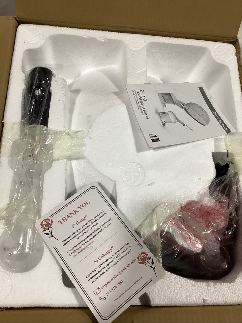 Condition photo showing Good Condition for hair steamer kingsteam 2 in 1 ozone facial steamer, design for personal care use at home or salon barber black