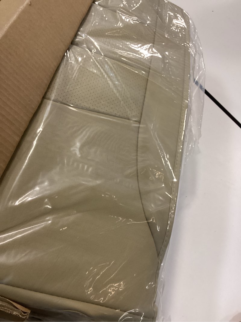 Condition photo showing New/Like New for GXT Fit Honda Civic Seat Covers for Selected 2016 2017 2018 2019 2020 2021 Honda Civic - Odorless Leatherette Full Set Custom Seat Covers(Khaki)