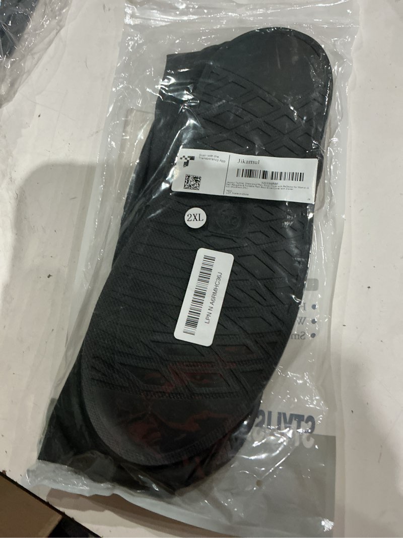 Condition photo showing Good Condition for waterproof rain boot shoe cover with reflector reusable & foldable xx-large black