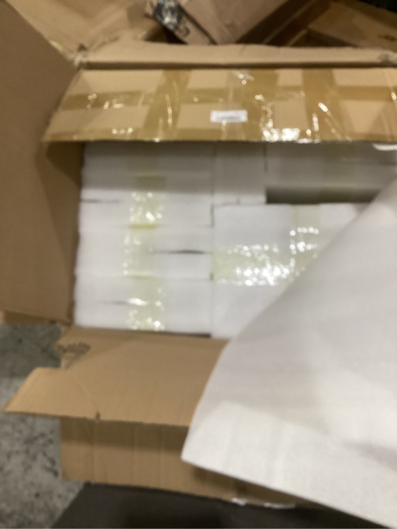 Condition photo showing New/Like New for shihanee 108 pcs pillar candles and glass cylinder vases clear cylinder holders for slim pillar candles table decorations, total 54 sets(white,108 pcs) white, clear