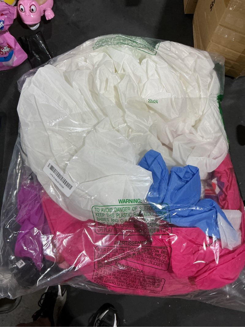 Condition photo showing As Is for 6.5 FT Giant Valentine Inflatable Hearts Decor, LED Light Up Heart Balloon with Cloud Base, Big Blow Up Yard Decoration for Wedding Proposal, Anniversary, Party - Outdoor & Indoor Use