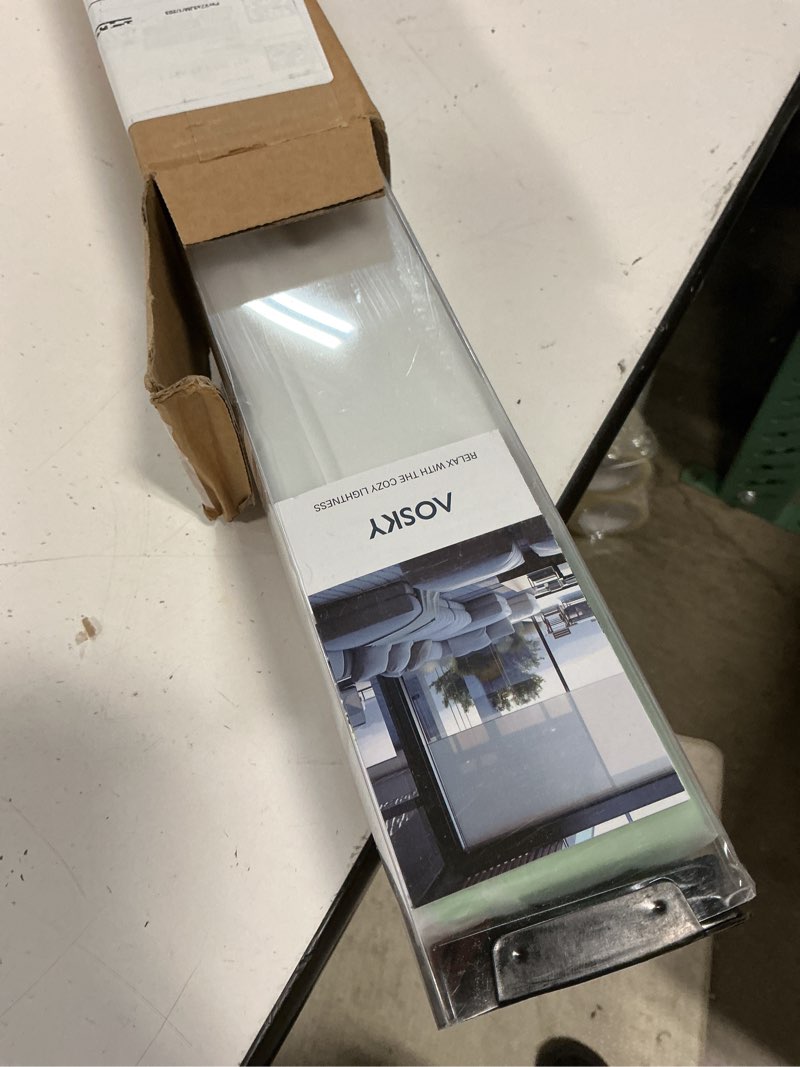 Condition photo showing Good Condition for aosky blackout roller shades cordless blinds for windows, free-stop shades with valance, thermal insulated fabric, uv protection, natural woven blinds for home and office (44" w x 72" h, white) white 44"w x 72"h
