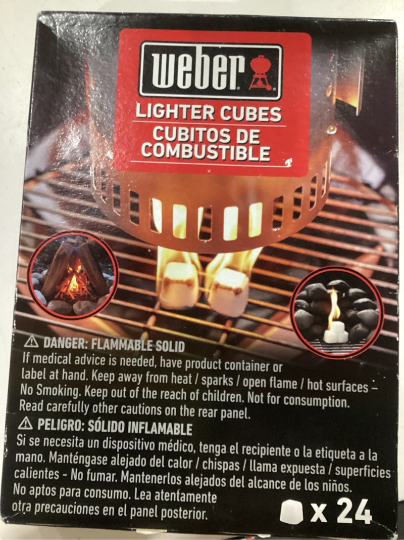 Condition photo showing Good Condition for weber lighter cubes, white, 24 count(pack of 4)