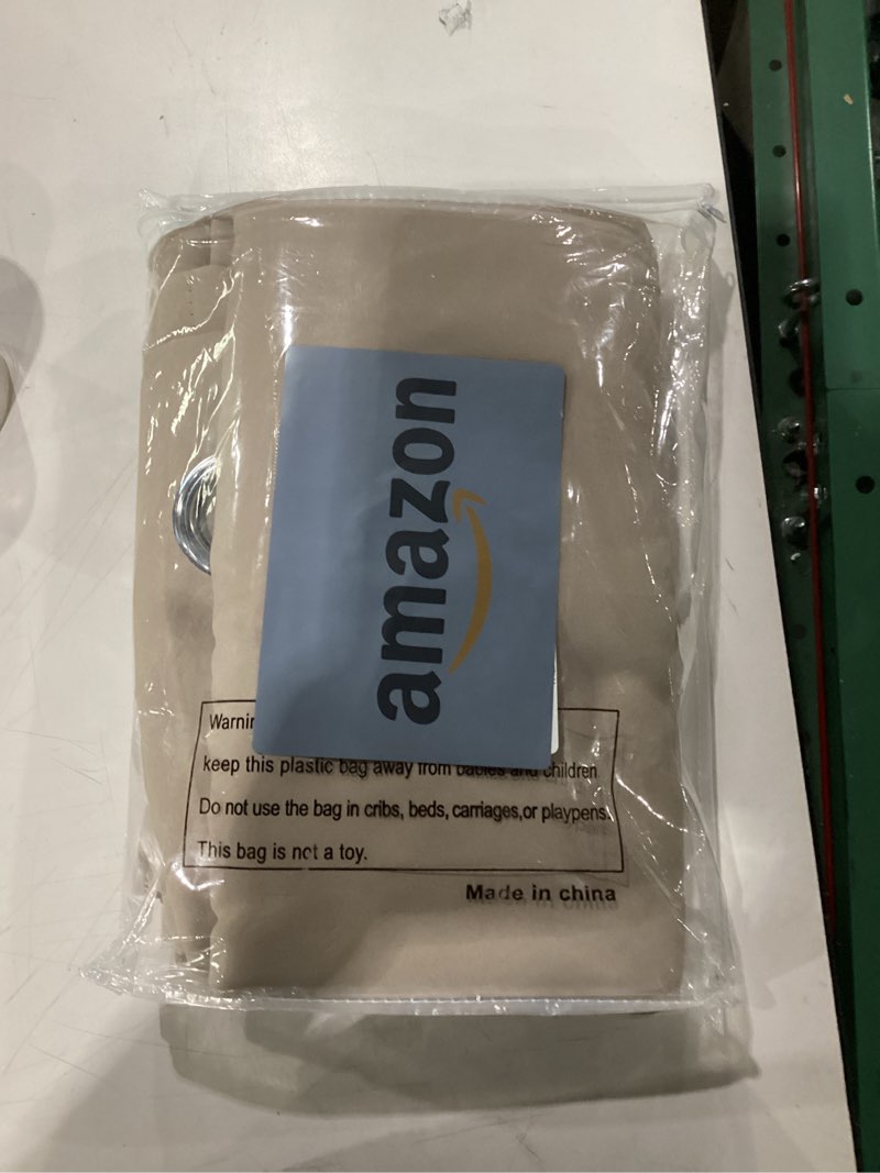 Condition photo showing New/Like New for Yakamok 100% Blackout Curtains for Bedroom 84 Inch Length, Complete Light Blocking Drapes with Black Backing, Thermal Insulated Solid Grommet Panels for Living Room, 52Wx84L, Natural, 2 Panels 52"W x 84"L (Pack of 2) Natural Taupe