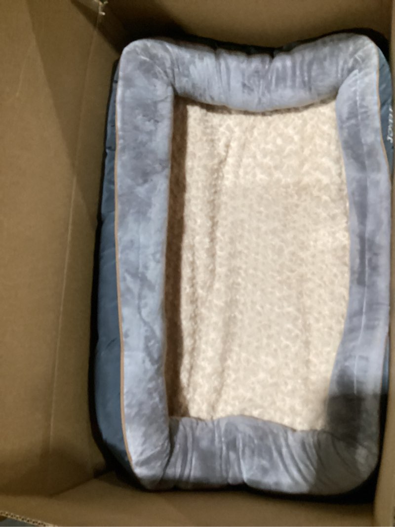 Condition photo showing As Is for joyelf xlarge memory foam dog bed, orthopedic dog bed & sofa with removable washable cover and squeaker toy as gift xlarge-40"x30"