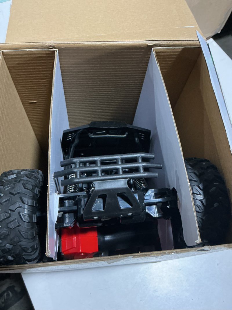 Condition photo showing Good Condition for rc cars remote control car 1:12 off road truck, metal shell led headlights offroad monster rc truck, 4x4 all terrain hobby rc cars toys for boys kids adults gifts 8-12 black