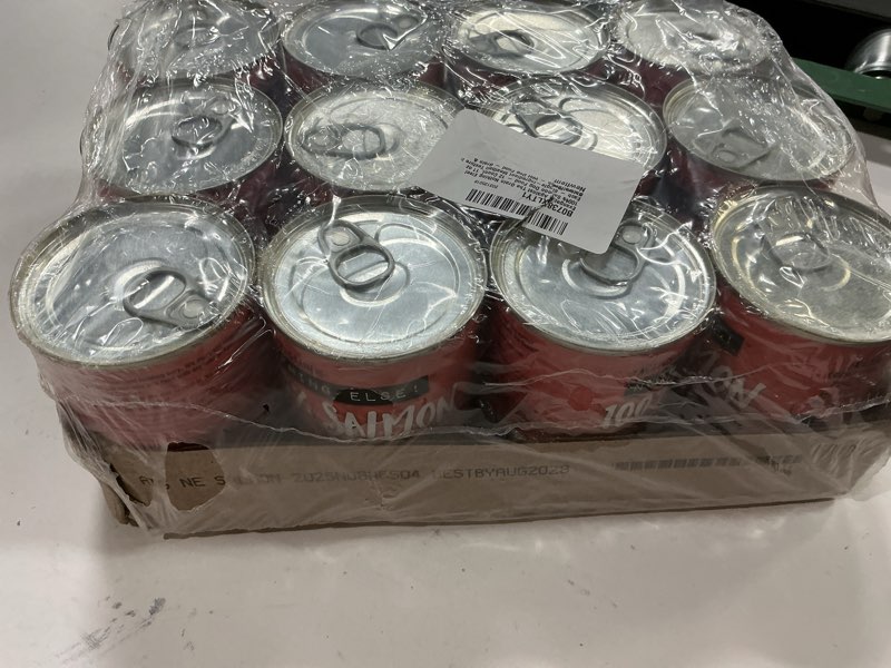 Condition photo showing New/Like New for  Best by: aug 2028 Evanger's Against The Grain Nothing Else! 100% Salmon Dog Food – 12 Count, 11 oz Each – Single-Ingredient Meatball Texture in Natural Broth – Wet Dog Food – Grain & Gluten Free Salmon 11 oz (Pack of 12)