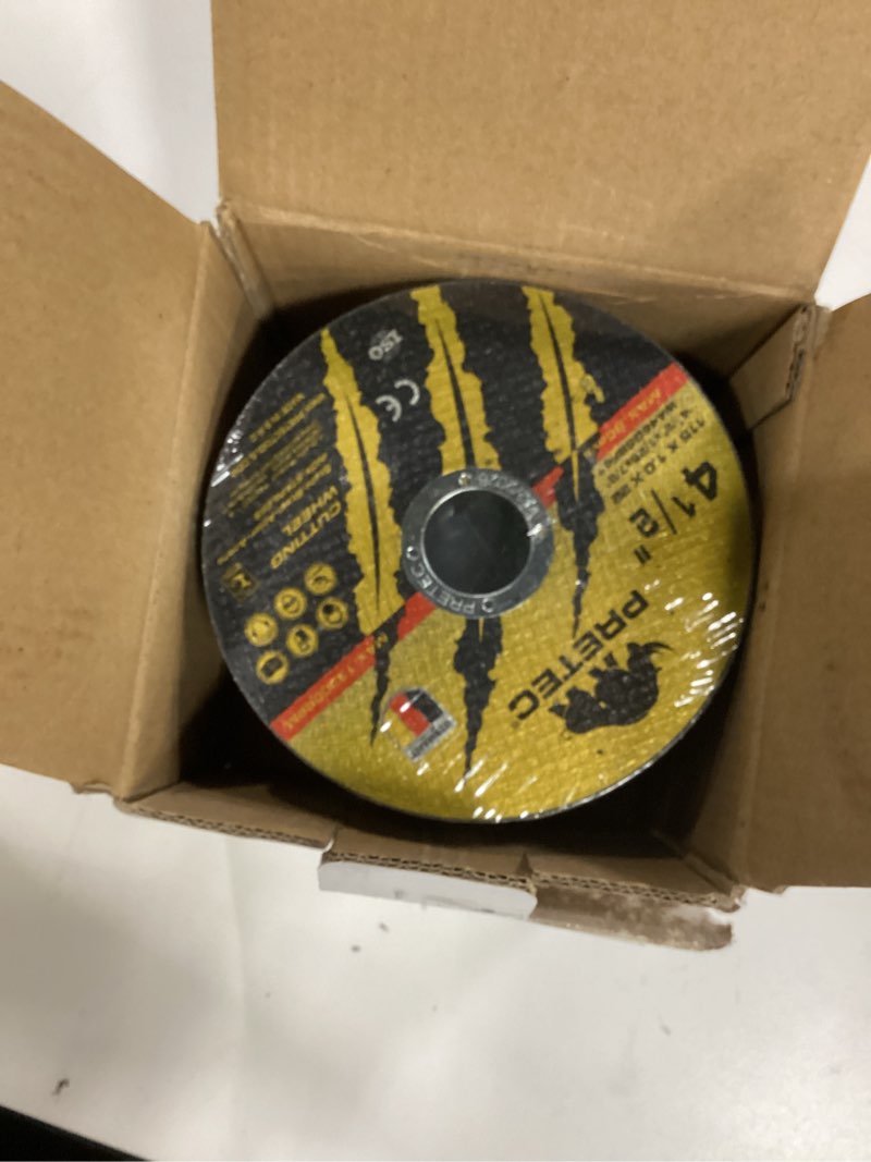 Condition photo showing Good Condition for Cut Off Wheels 4-1/2", PRETEC 50+5 Pack Metal Cutting Wheel,Thin 4.5” Metal & Stainless Steel Fast Cutting Discs for Angle Grinder - 7/8" Arbor Hole