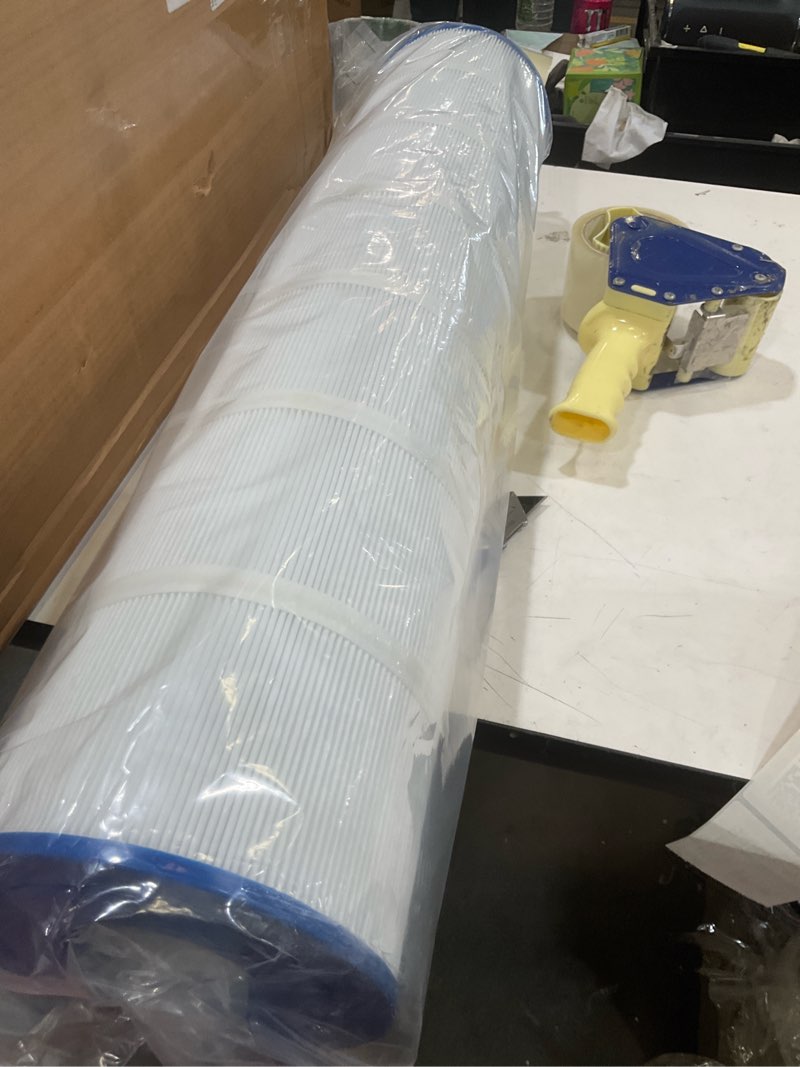 Condition photo showing Good Condition for 4-pack ccp520 pool filter cartridges, 520 sq.ft | replaces pentair clean & clear plus 520, pentair r173578, pleatco pcc130, 32 1/6" x 7"