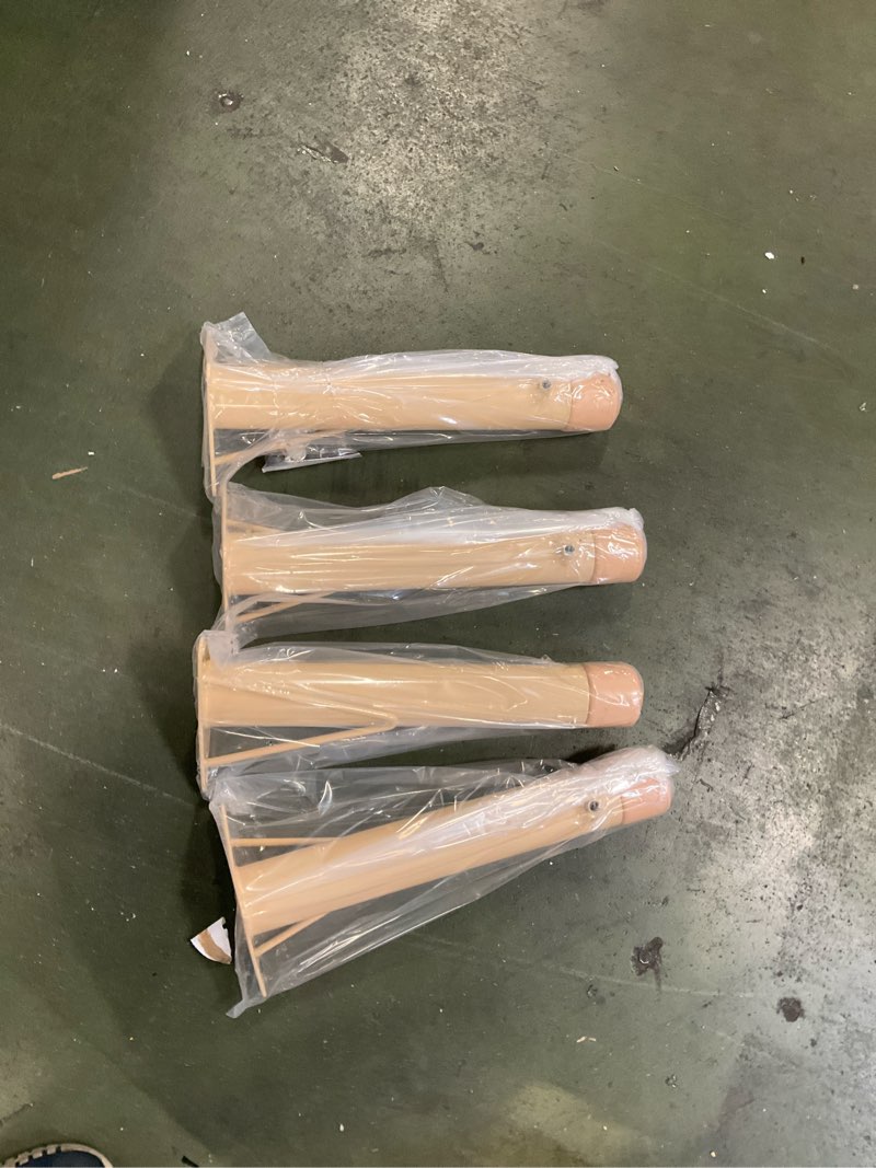 Flash Furniture 03072024-YUC-BG-01-5 4-Piece Table Replacement Legs Natural